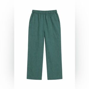 OYSHO Green Linen Pants Size Small NWT Lightweight European Chic